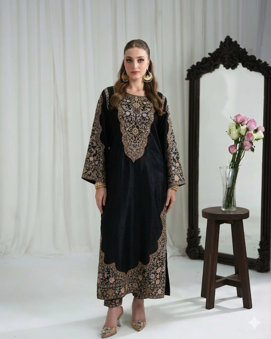 Fusion Printed Oringa 2-Piece Suit – Long Shirt || PRICE 2499/- SL00249