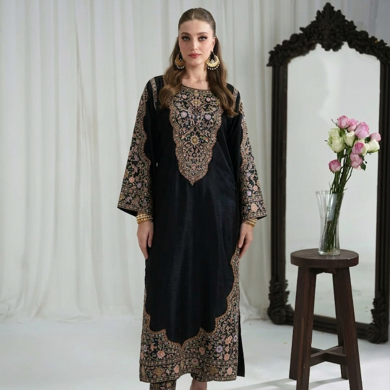 Fusion Printed Oringa 2-Piece Suit – Long Shirt || PRICE 2499/- SL00249