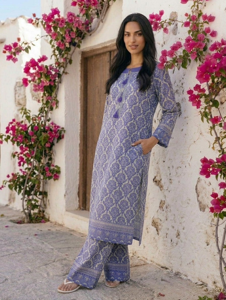 BLOOMISH KAFTAN SET – 2 Piece Suit