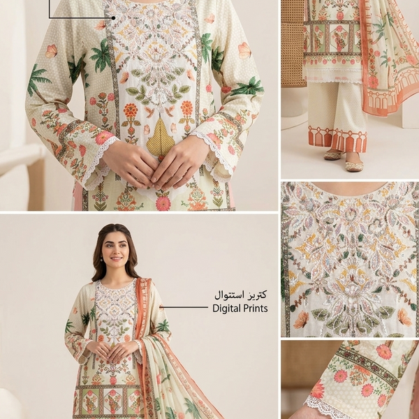 MARIA B INSPIRED HANDWORK 3 PCS SUIT – lollypoppret