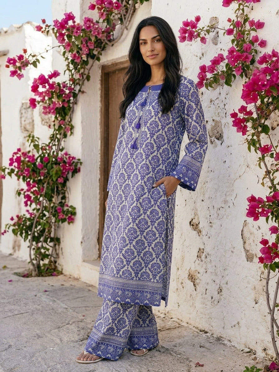 BLOOMISH KAFTAN SET – 2 Piece Suit