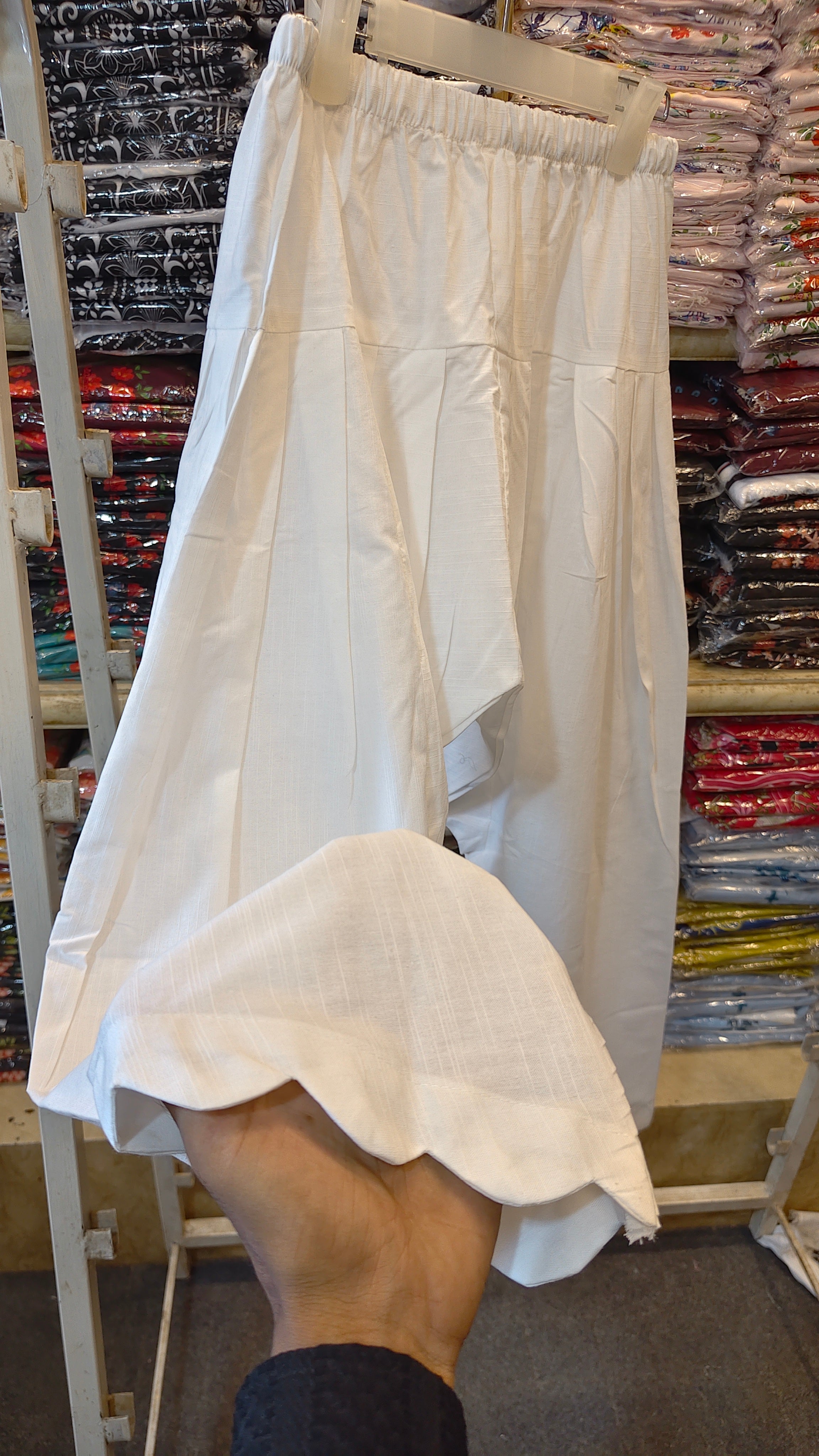 ETHNC INSPIRED NAIN SHALWAR SUIT – FORMAL BLACK & WHITE EDITION (KHADDAR)