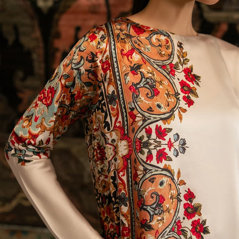 ✨ PREMIUM FLORAL SILK 2-PIECE ✨