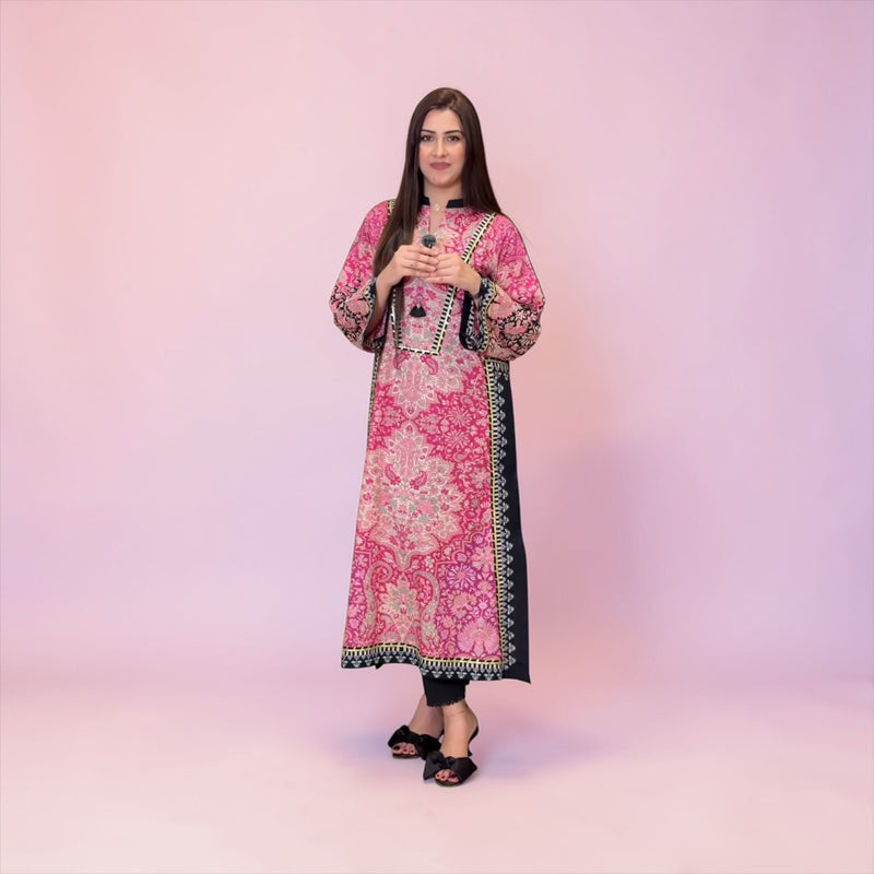 Fusion Printed 2-Piece Suit (Gotta Handmade)  – Long Shirt || PRICE 2999/- SL00249