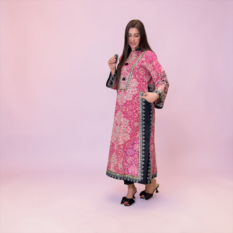 Fusion Printed 2-Piece Suit (Gotta Handmade)  – Long Shirt || PRICE 2999/- SL00249