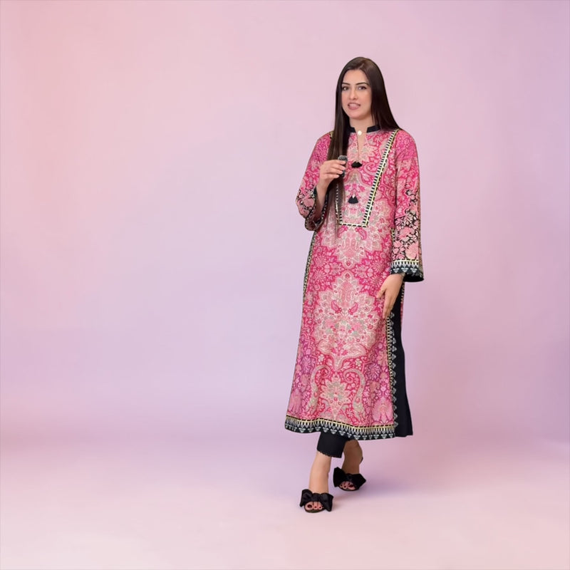 Fusion Printed 2-Piece Suit (Gotta Handmade)  – Long Shirt || PRICE 2999/- SL00249