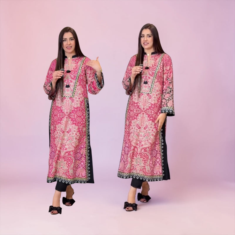 Fusion Printed 2-Piece Suit (Gotta Handmade)  – Long Shirt || PRICE 2999/- SL00249