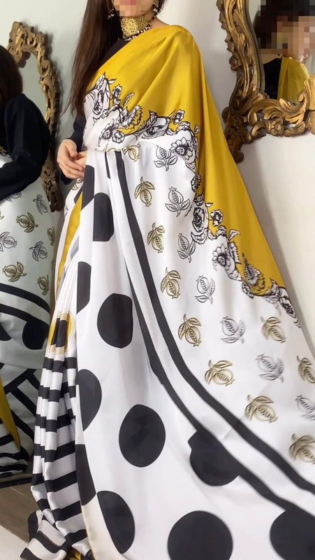 Samhil Top & Saree (3 Pc Set) ✨