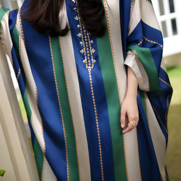 FUSION LONG PREMIUM NAYEL KAFTAN (HANDWORK)