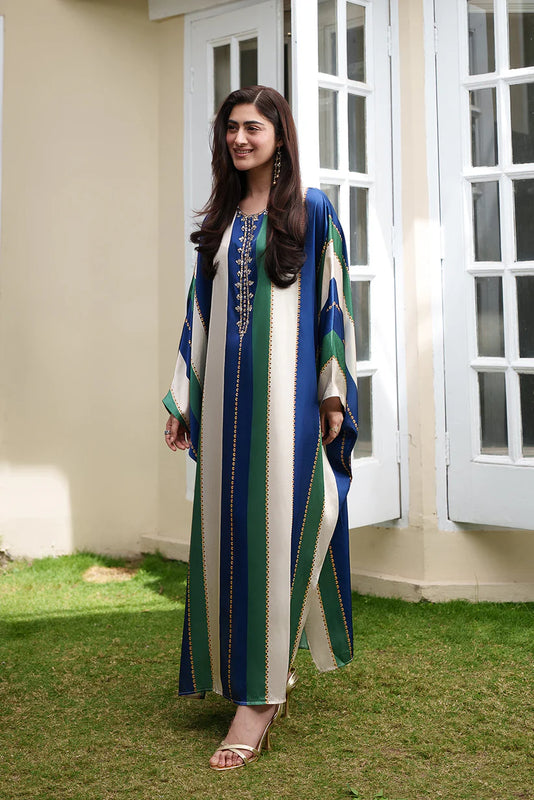 FUSION LONG PREMIUM NAYEL KAFTAN (HANDWORK)