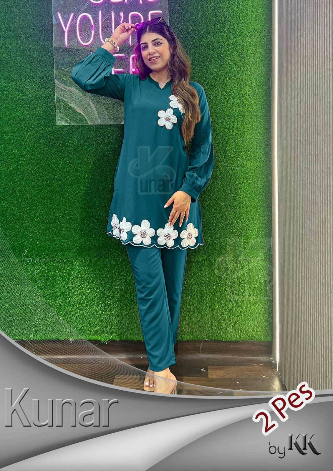 NOW 1699 《》WAS 1899🧵KN EGO II WESTERN CUT CHIKKENKARI EDITION🎭 چکن کاری🧵
