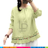 NOW 1099 《》WAS 1299 LOLLYPOP CYGNUS PAPLUM🎗️ کرتی WESTERN EMBROIDERED TOP