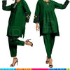 NOW 1650 《》WAS 1850 LP JHANKAR FROCK 🎭چکنکاری 2pc STITCHED DESIGNER SUIT
