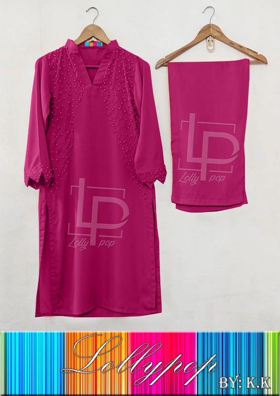 Price 1549/- ZUBIK PEARL GEORGET SUIT