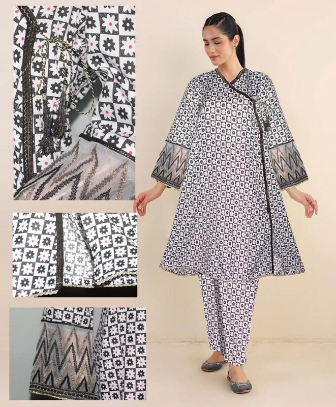 Price 2149/- || KHADDAR ANGARKHA DIGITAL LONG FORMAL EDITION