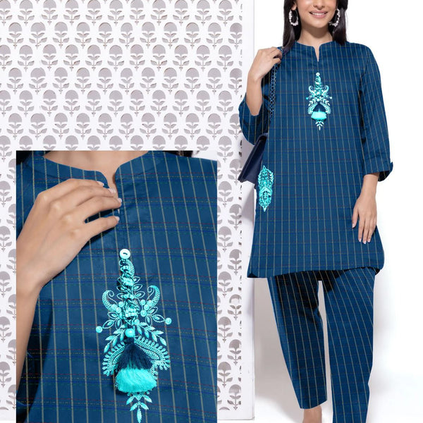 KN TOORKHAM طورخم STITCHED KHADDAR LONG EDITION