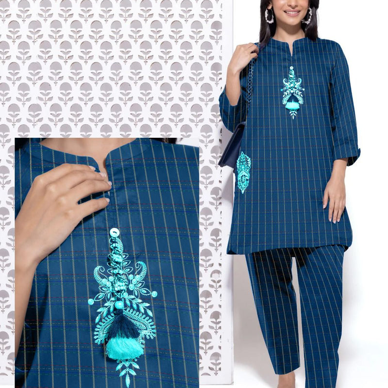 KN TOORKHAM طورخم STITCHED KHADDAR LONG EDITION