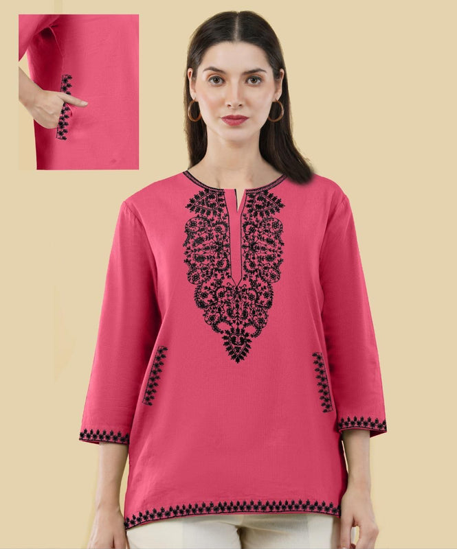 KN RESHAM POCKET TOP