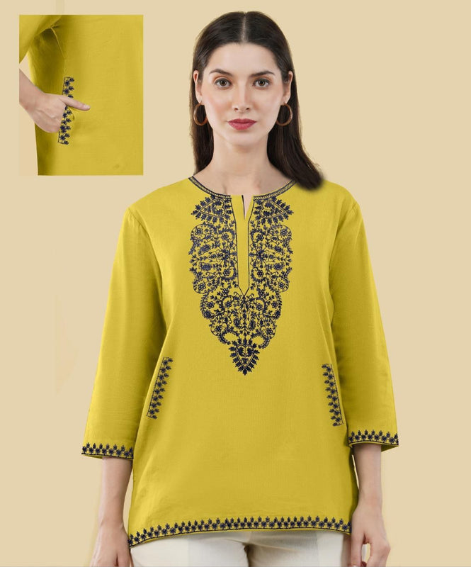 KN RESHAM POCKET TOP