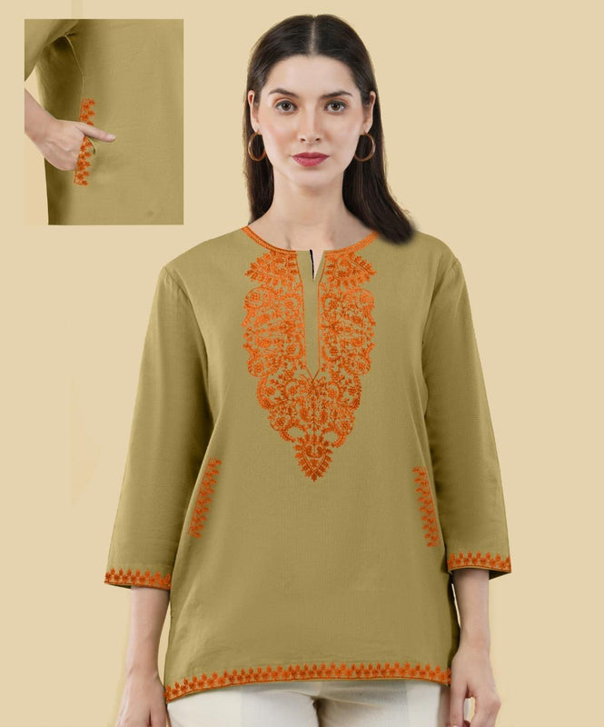 KN RESHAM POCKET TOP