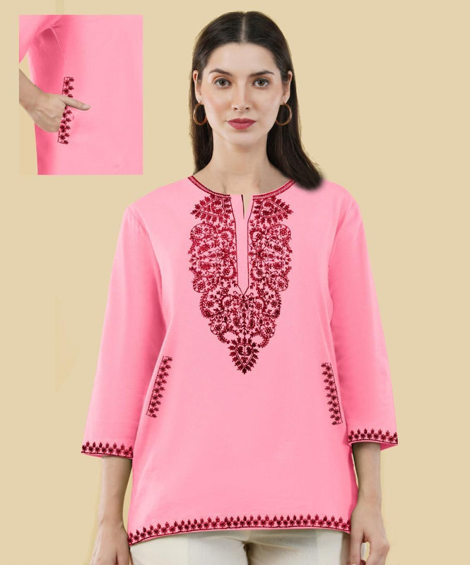 KN RESHAM POCKET TOP