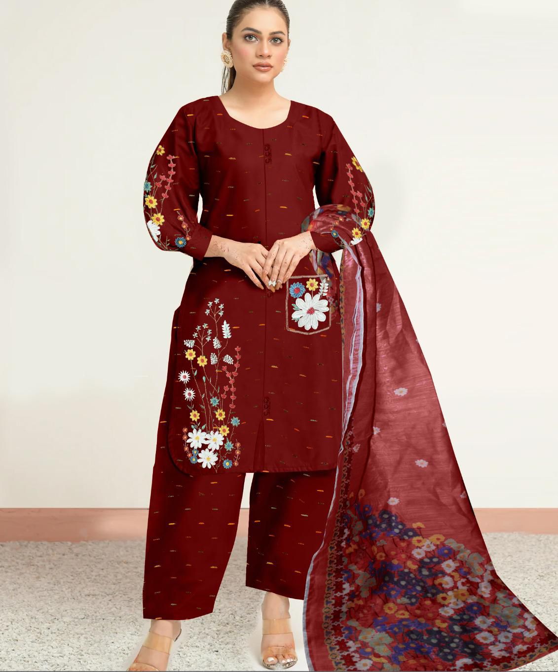 TARAAZ SELF FORMAL 3pcs suit