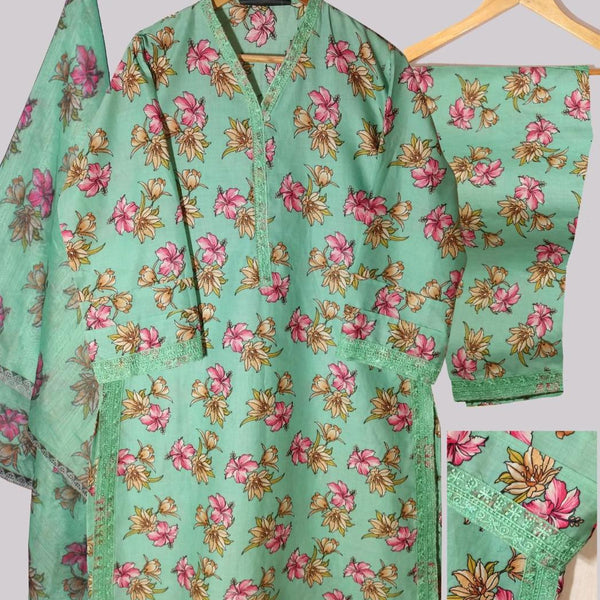 PREMIUM LAWN 3D PRINTED 3 PCS