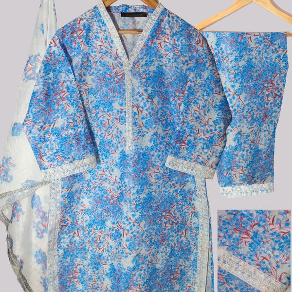 PREMIUM LAWN 3D PRINTED 3 PCS