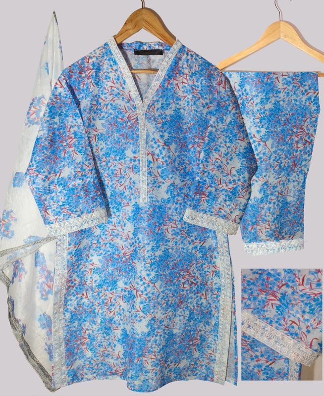 PREMIUM LAWN 3D PRINTED 3 PCS