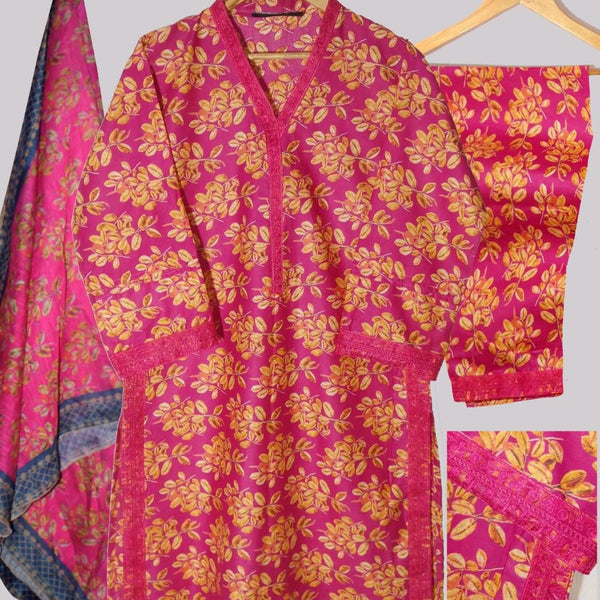 PREMIUM LAWN 3D PRINTED 3 PCS