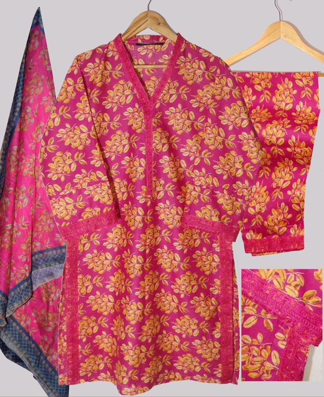 PREMIUM LAWN 3D PRINTED 3 PCS