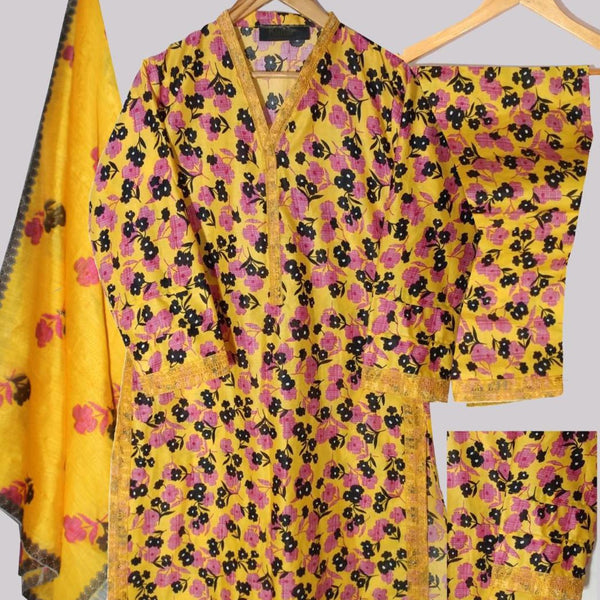 PREMIUM LAWN 3D PRINTED 3 PCS