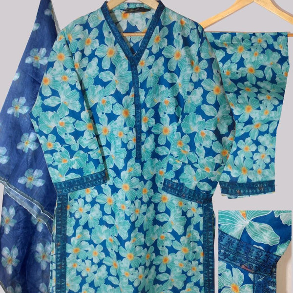 PREMIUM LAWN 3D PRINTED 3 PCS