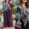 FUSION VARZAH SILK VELVET BLACK EDITION || KAFTAN 2 Piece Suit ||