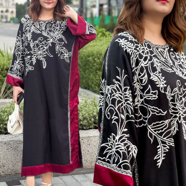 FUSION VARZAH SILK VELVET BLACK EDITION || KAFTAN 2 Piece Suit ||