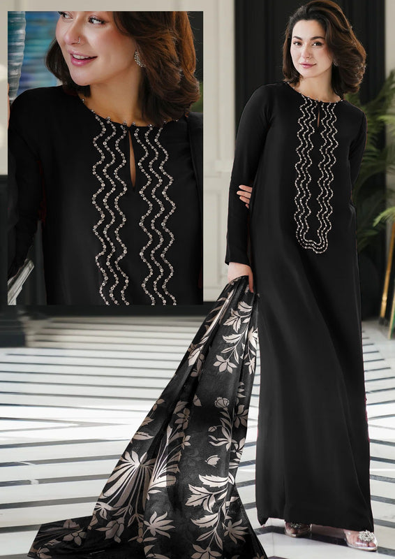 PRICE 4499/- Designer Stitched ||ROYAL 👑 HANDWORKED SERIES ||3 Piece Suit ||FUSION LONG