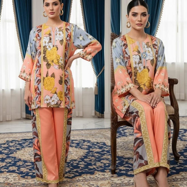 Fusion Premium Pashmina Co-Ords Set – Crystal Khaddar (Winter Chapter Edition)