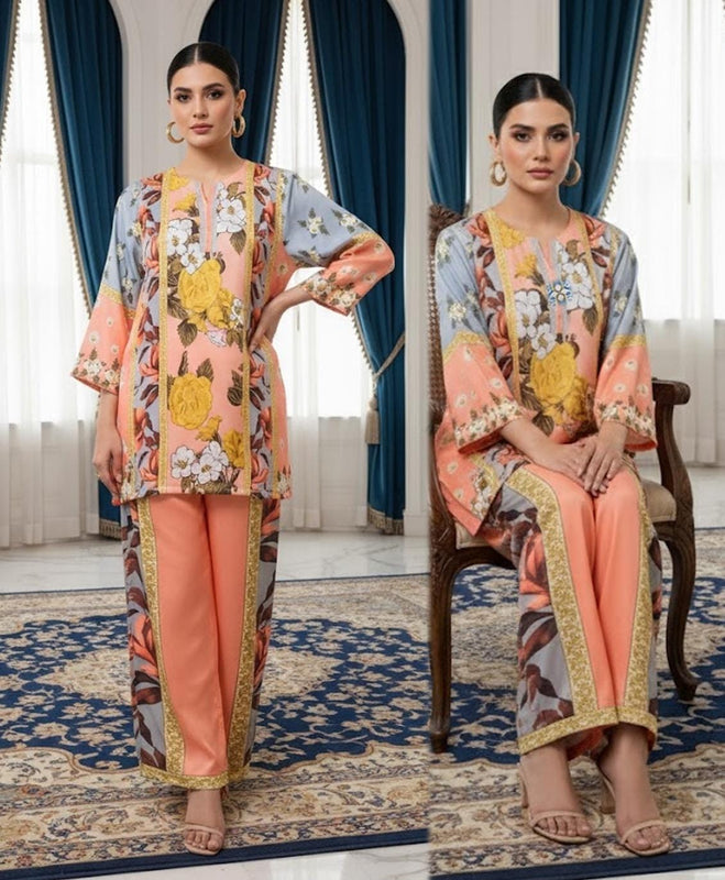 Fusion Premium Pashmina Co-Ords Set – Crystal Khaddar (Winter Chapter Edition)