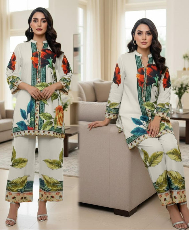 Fusion Premium KHADDAR Co-Ords Set – Crystal Khaddar (Winter Chapter Edition)