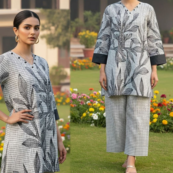 Fusion Premium KHADDAR Co-Ords Set – Crystal Khaddar (Winter Chapter Edition)