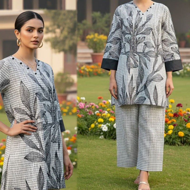 Fusion Premium KHADDAR Co-Ords Set – Crystal Khaddar (Winter Chapter Edition)