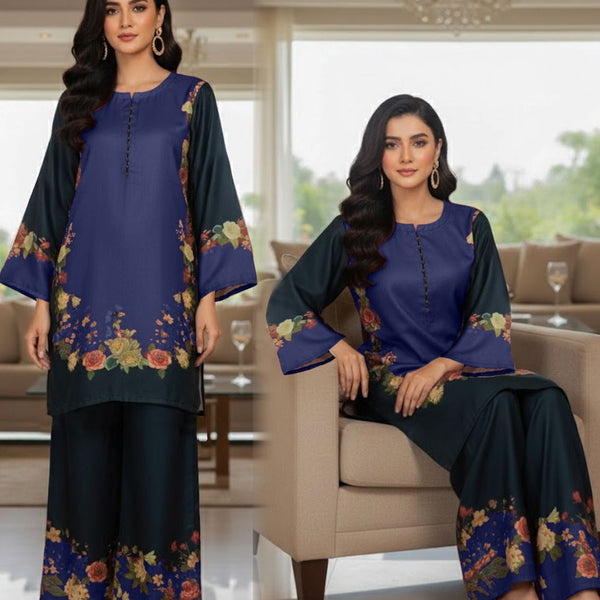 Fusion Premium KHADDAR Co-Ords Set – Crystal Khaddar (Winter Chapter Edition)