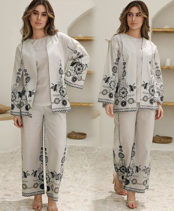 Fusion Western Gown 3-Piece Co-Ords Set | PRICE 2649/- per suit