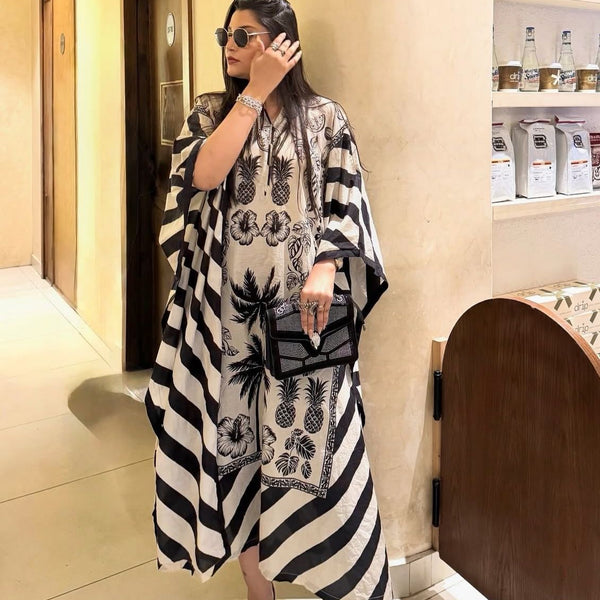 Premium Silk Printed Poncho || Price 2499/ per piece