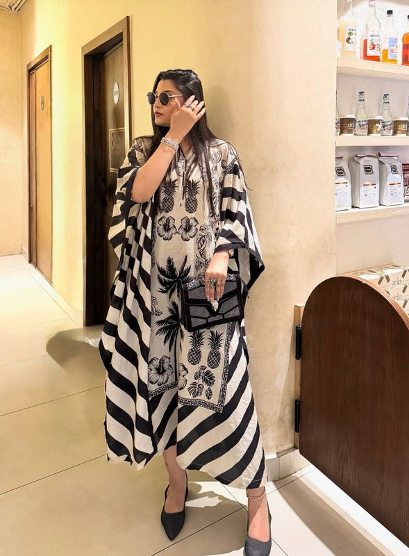 Premium Silk Printed Poncho || Price 2499/ per piece