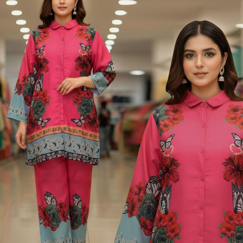 Fusion Premium KHADDAR Co-Ords Set – Crystal Khaddar (Winter Chapter Edition)