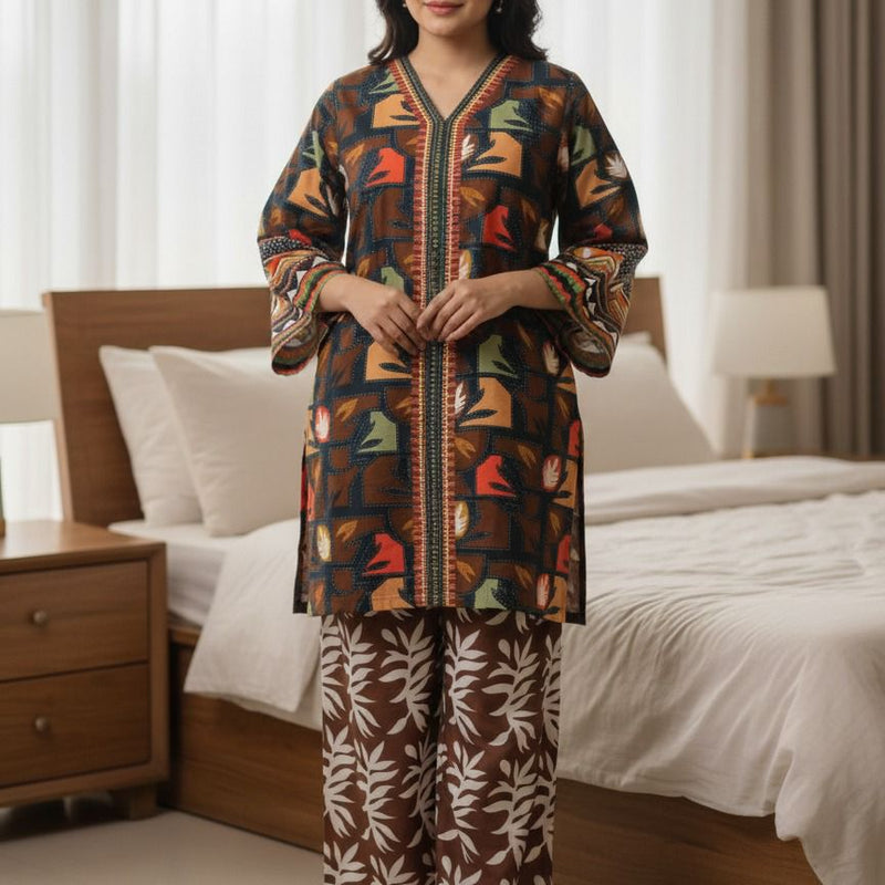 Fusion Premium KHADDAR Co-Ords Set – Crystal Khaddar (Winter Chapter Edition)