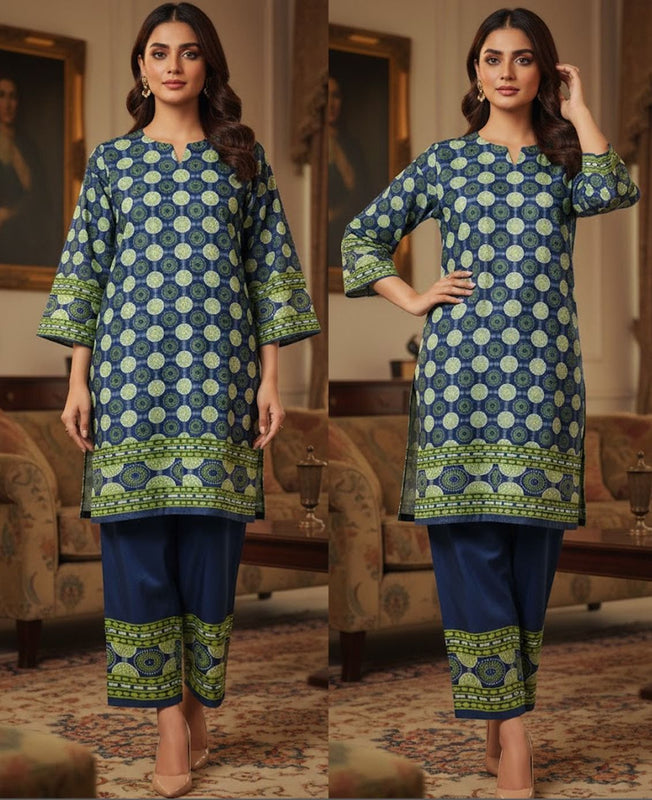 Fusion Premium KHADDAR Co-Ords Set – Crystal Khaddar (Winter Chapter Edition)