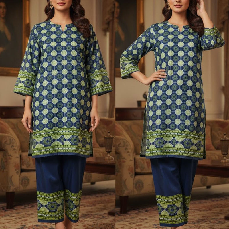 Fusion Premium KHADDAR Co-Ords Set – Crystal Khaddar (Winter Chapter Edition)