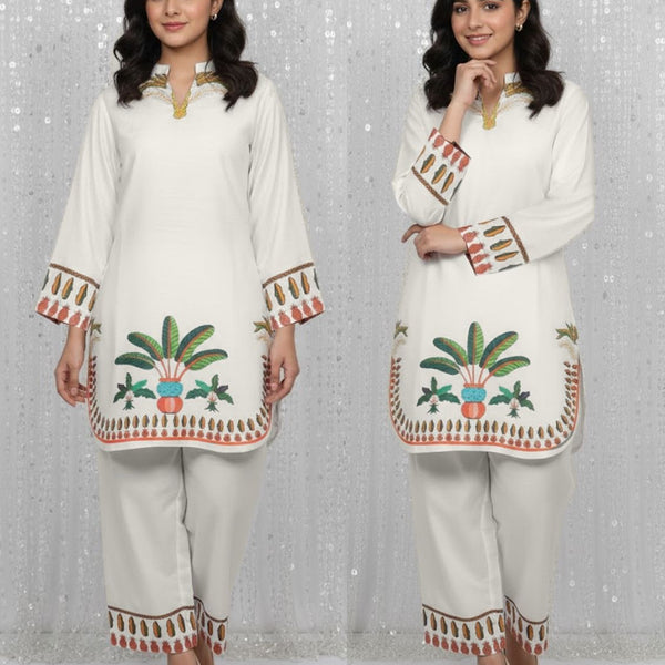 Fusion Premium KHADDAR Co-Ords Set – Crystal Khaddar (Winter Chapter Edition)